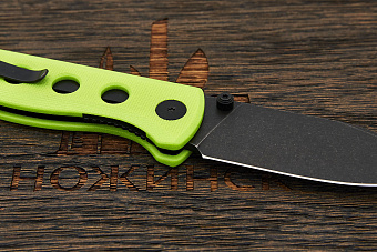 Нож складной QSP Canary Folder, клинок 72мм, сталь Sandvik 14C28N, рукоять G10 салатовый