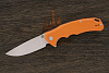 Нож складной Artisan Tradition, клинок 100мм, сталь D2, рукоять G10 оранжевый - фото №1