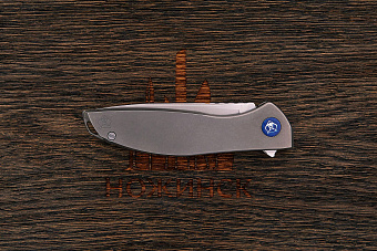 Складной нож Shirogorov knives NeOn Zero, сталь M390, рукоять титан