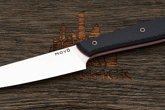 Нож кухонный MOYO Премьер овощной 110мм, сталь AR-RPM9, рукоять G10-extra черный