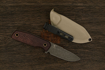 Нож EDC Нож с Котом Пионер 2, клинок 88мм, сталь Х12МФ