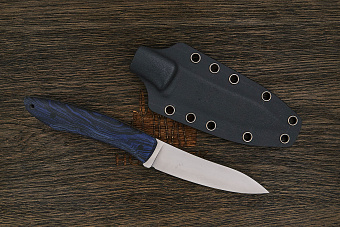 Разделочный нож Къметь, клинок 100мм, сталь M390, рукоять микарта