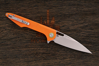 Нож складной Artisan Archaeo, клинок 98мм, сталь D2, рукоять G10 оранжевый