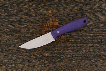 Нож EDC UralEDC ТузЪ, клинок 80мм, сталь 65Х13, рукоять G10 фиолетовый