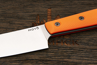 Нож кухонный MOYO Геликон шеф 165мм, сталь AR-RPM9, рукоять G10-extra оранжевый