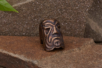 Бусина для темляка Маска-I (бронза) от мастерской Шефера