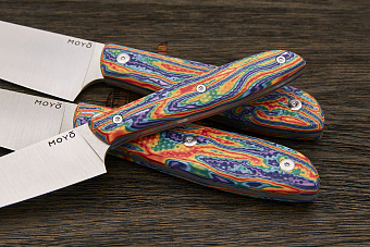 Нож кухонный MOYO Премьер сантоку 180мм, сталь AR-RPM9, рукоять crazyfiber Т1