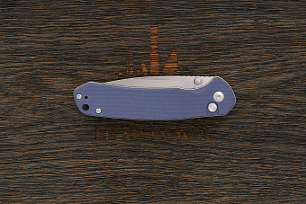 Нож складной CJRB Pyrite, клинок 79мм, сталь AR-RPM9, рукоять G10 серо-синий