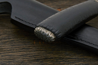 Авторский нож Архангельских, сталь дамаск