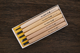 Набор для резьбы по дереву, 5 резцов