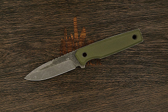 Нож EDC Нож с Котом Жак, клинок 89мм, сталь AUS-10Co