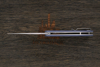 Нож складной CJRB Taiga, клинок 90мм, сталь AR-RPM9, рукоять G10 серо-синий