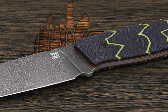 Нож туристический Lizard knives, клинок 130мм, сталь AUS-10Co, рукоять микарта, ножны чёрные