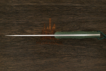 Нож туристический Ножинск-PRO Корсар, клинок 142мм, сталь AR-RPM9, рукоять микарта чёрно-зелёная