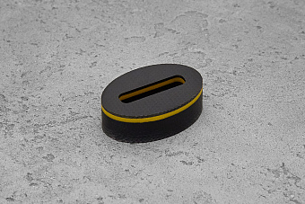 Больстер из G-10 10(+)мм, 33x22мм, с желтым спейсером 1,5мм