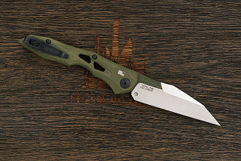 Автоматический складной нож Kershaw Launch 13, сталь CPM154, рукоять алюминий оливковый