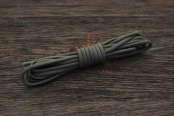 Шнурки для обуви из паракорда, 160см, зеленые