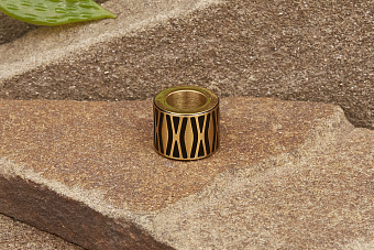 Бусина №6.2 (жёлтая)