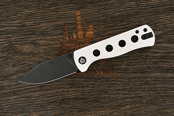 Нож складной QSP Canary Folder, клинок 72мм, сталь Sandvik 14C28N BW, рукоять G10 белый
