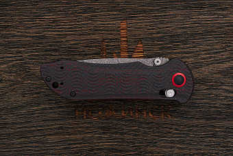 Складной нож Benchmade Stryker #1080, сталь дамаск, рукоять карбон