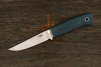 Нож туристический Южный крест Удобный, клинок 117мм, сталь CPR, рукоять микарта изумруд