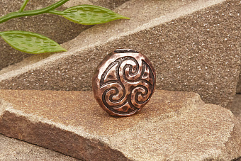 Бусина на темляк Трискель (бронза) от мастерской Крымская бронза