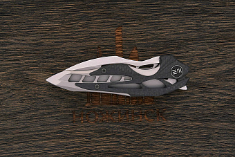 Складной нож We Knife Arrakis, сталь M390, рукоять карбон/титан черно-стальной
