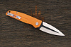 Нож складной Bestech Fin, клинок 90мм, сталь Sandvik 14C28N, рукоять G10 оранжевый - фото №2