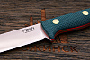 Нож туристический Южный крест Шершень-L, клинок 115мм, сталь N690Co, рукоять текстолит изумруд - фото №4