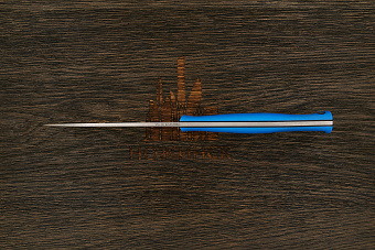 Нож туристический Мастерской Тать Горностай, клинок 105мм, сталь VG-10, рукоять G10