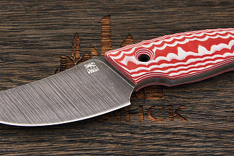 Нож EDC Lizard knives, клинок 90мм, сталь AUS-10Co, рукоять G-10 красно-белый