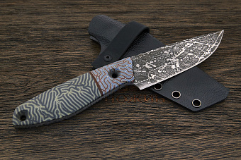 Нож туристический Lizard knives, клинок 120мм, сталь CPM 3V, рукоять Crazyfiber