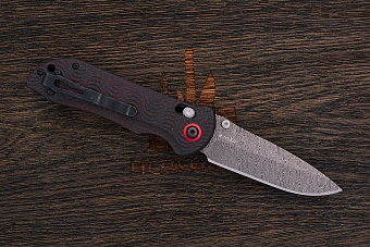 Складной нож Benchmade Stryker #1080, сталь дамаск, рукоять карбон