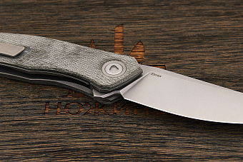 Складной нож Shirogorov knives Q95 Ursus, сталь Elmax, рукоять микарта зеленая