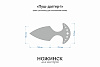 Заготовка для ножа, сталь AUS10Co 5,2мм. Модель "Пуш-даггер-I" с клинком 67мм, ТО 61-62HRC - фото №3