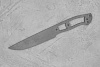 Заготовка для ножа, сталь Cr8 3,6мм. Модель "Универсал-II" с клинком 135мм, ТО 62-63HRC - фото №1