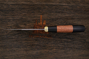 Нож туристический Эльбрус Ястреб, клинок 130мм, дамаск