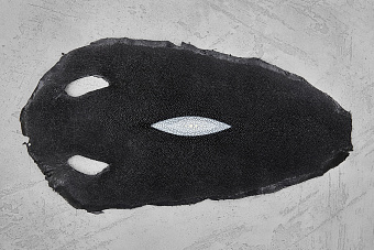 Кожа ската 240х150мм (черная)