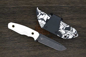 Нож тактический Нож с Котом Тик-так 2, клинок 112мм, сталь D2