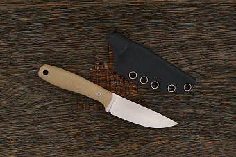 Нож EDC UralEDC ТузЪ, клинок 80мм, сталь 65Х13, рукоять G10 бежевый