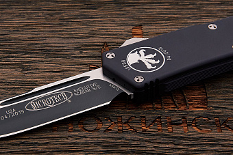 Автоматический складной нож Microtech Scarab executive, сталь Elmax DLC, рукоять алюминий