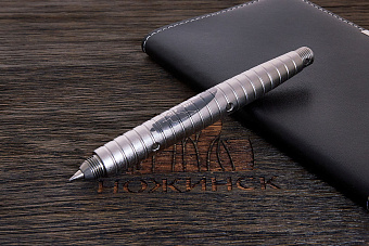 Титановая тактическая ручка Дмитрия Стрельцова «Ассасин» текстурированная