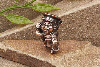 Бусина на темляк Вовка от мастерской Крымская бронза