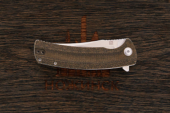 Нож складной Artisan Arroyo, клинок 85мм, сталь AR-RPM9, рукоять микарта