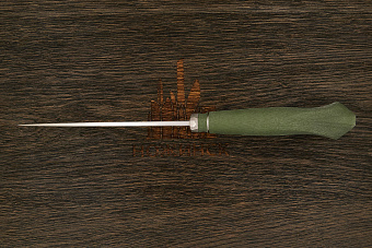 Нож туристический Алексея Артемьева Технофинка, сталь Elmax, рукоять микарта зеленая