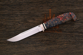 Финский нож Сергея Никитина, сталь ATS-34, рукоять стаб. кап
