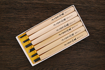 Набор для резьбы по дереву, 6 резцов