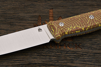 Нож туристический Ножинск-PRO Бушкрафт, клинок 125мм, сталь Elmax, рукоять crazyfiber