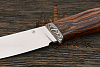 Нож разделочный Дмитрия Пудова КрейсерЪ, клинок 120мм, сталь M398, рукоять ironwood Т2 - фото №4