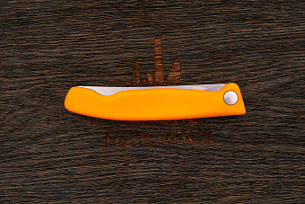 Складной кухонный нож Victorinox 105мм, сталь Dauphinox, рукоять PP оранжевый